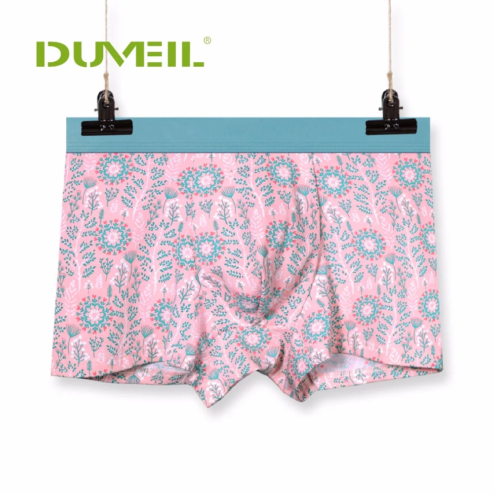 Мужское дышащее Спортивное нижнее белье с цветочным принтом гибкие брюки