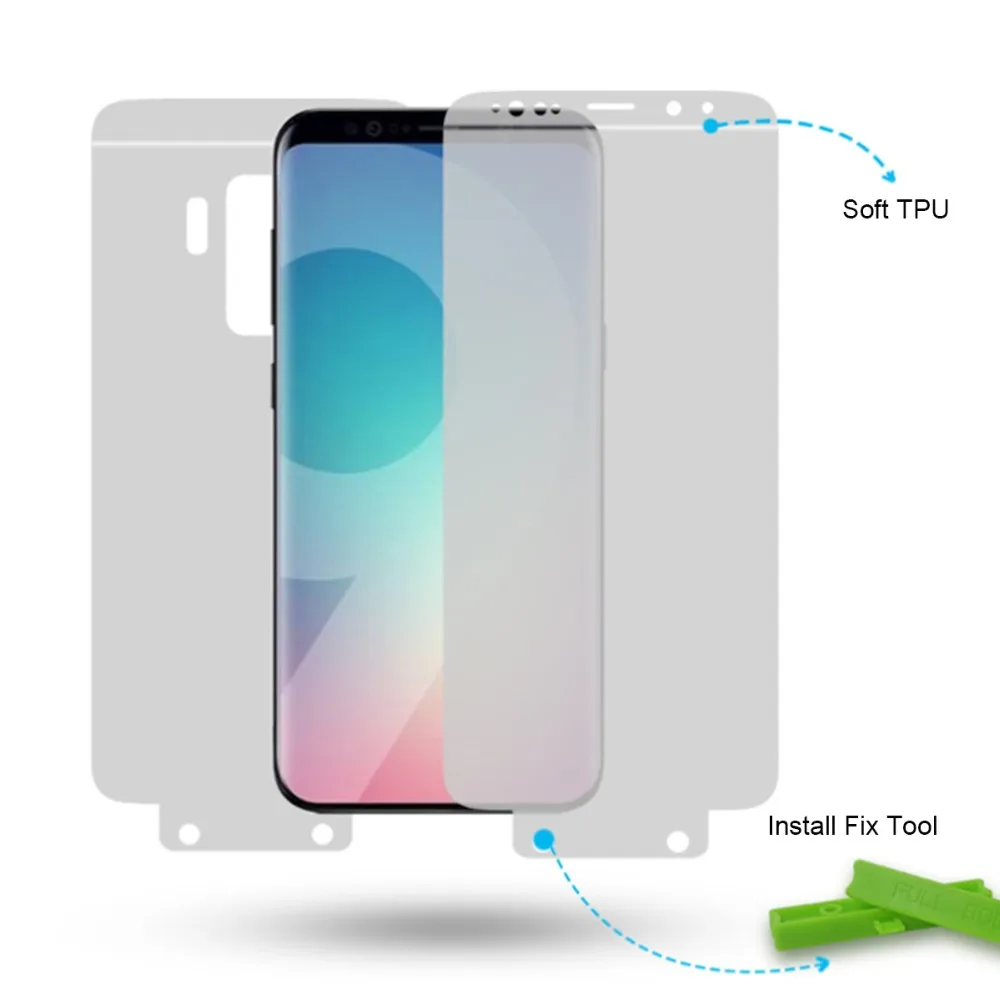 Защитная пленка 10D для Samsung Galaxy S10/S8/S9 Plus защитная из мягкого ТПУ с полным покрытием