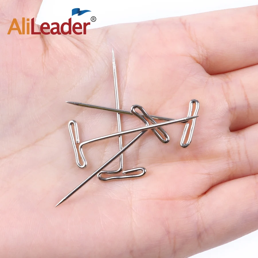 Alileader 50 шт T Pin 14 мм * 38 для парика фиксации на холсте головы парик Инструменты