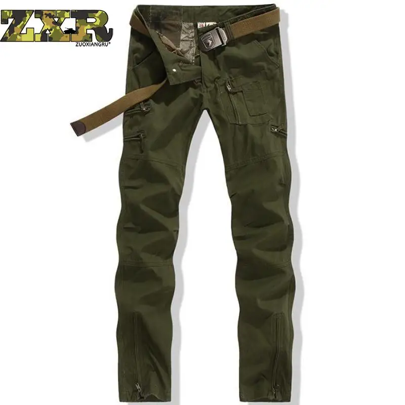 Army Field Tactical Military Men' Pants Straight Camouflage Overalls Comfortable Cotton Trousers No Belt | Мужская одежда