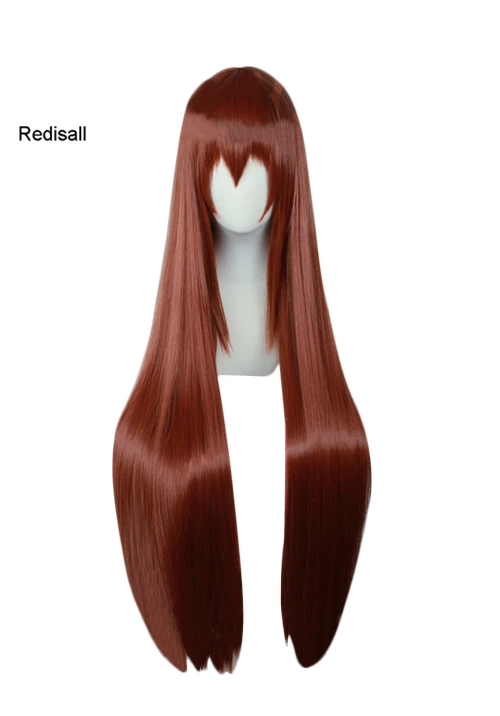 Аниме Steins Gate Labmem No.004 Makise Kurisu Christina прямые искусственные волосы для ролевых игр на