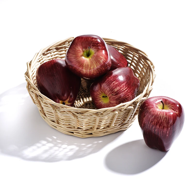 Горячая Распродажа искусственные яблоки ПУ Искусственные декоративные фрукты