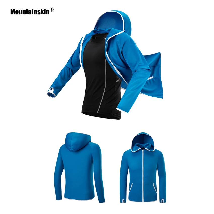 Мужская быстросохнущая куртка Mountainskin Водонепроницаемая дышащая с защитой от УФ