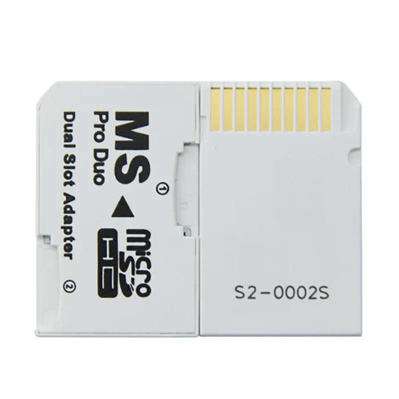 Горячая Распродажа двойной слот для Micro SD SDHC TF на карту памяти MS Card Pro Duo Reader