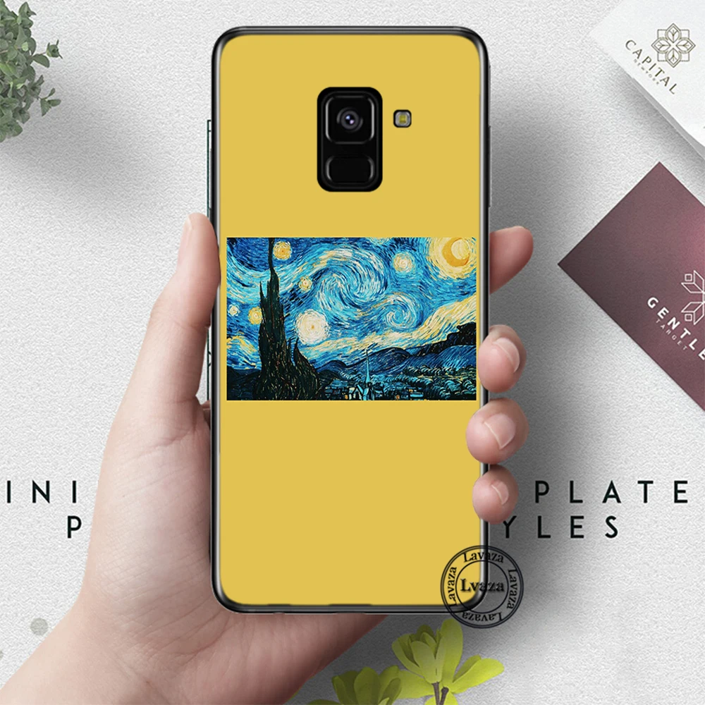 1 Lavaza большого искусства Картина Ван Гог силиконовый чехол для samsung A3 A5 A6 плюс A7 A8 A9 A10 A30 A40 A50 A70 J6 - Цвет: 1