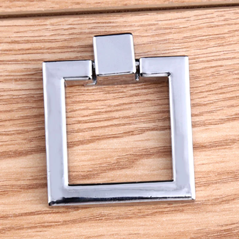 Ручка для выдвижного ящика кухонного шкафа квадратные Серебристые