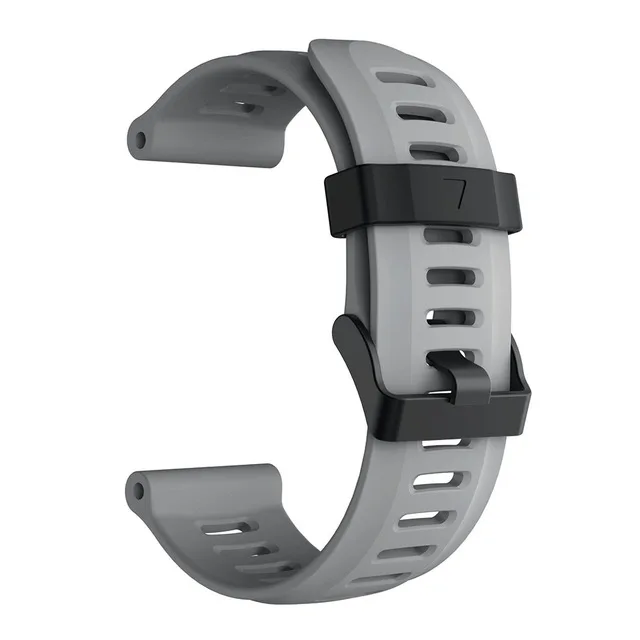 gray 26 мм ремешок для часов Garmin Fenix 5X3 3 HR для Fenix 5X Plus часы силиконовые смарт-часы аксессуары ремешок браслет - Цвет: gray
