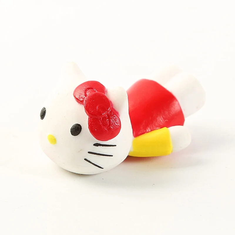 KT cat red Кабель животных кабель протектор друзья укус мультфильм Ститч одна деталь обезьяна Д. Луффи Чоппер Dragon Ball Сон Гоку Frieza кабель игрушки - Цвет: KT cat red