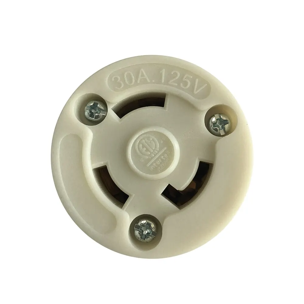 

30A 125V Power Cord Locking Connector Replacement End Marine Twist Lock for RV
