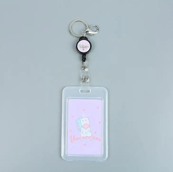 12 1 шт. Kawaii Единорог кошка фрукты прозрачный банк футляры для идентификационных карт Чехол для карт студенческий Бизнес Кредитные карты сумка канцелярские принадлежности - Цвет: 12