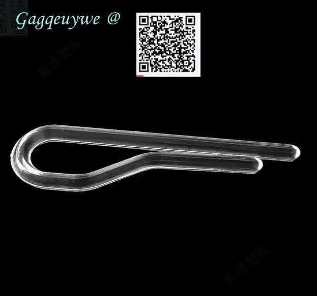 5000pcs Gagqeuywe 12T code size 36X10X2.5mm plastic transparent clips Clothing clip accessories