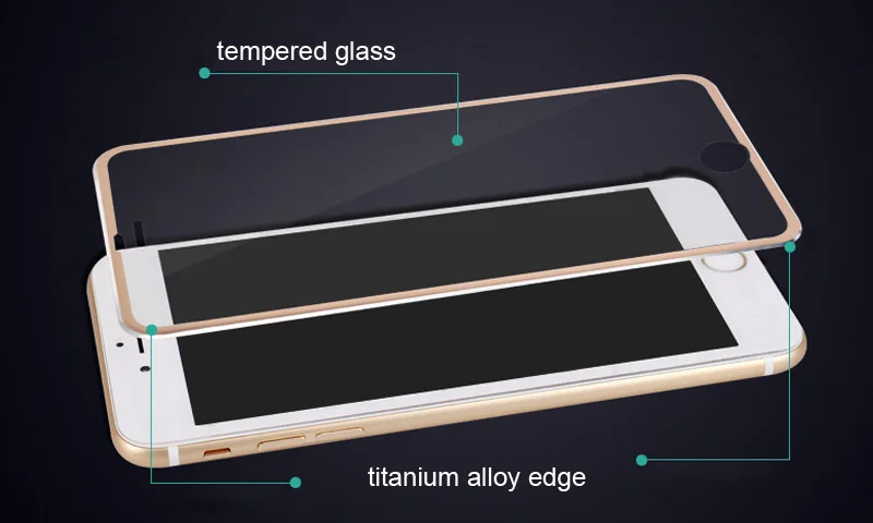 MPLSBO 10 шт полное покрытие протектор экрана для iPhone 6 6s 8 7 plus металлическое стекло края закаленное стекло для iPhone X протектор