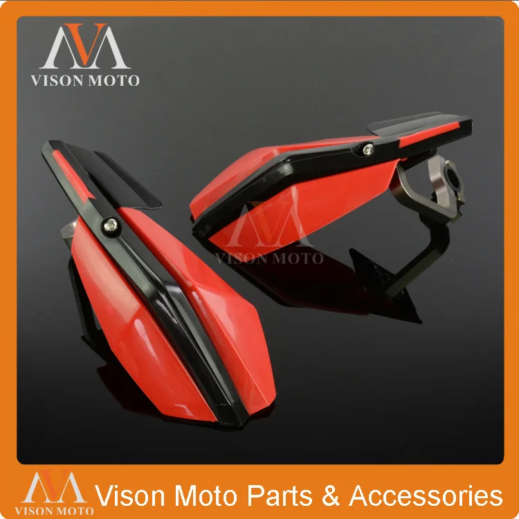Синий мотоцикл чехлы на ручки для Yamaha YZ125 YZ250 YZF250 YZF450 WR250F WR450F WR250X WR250R мотокросс - Цвет: red
