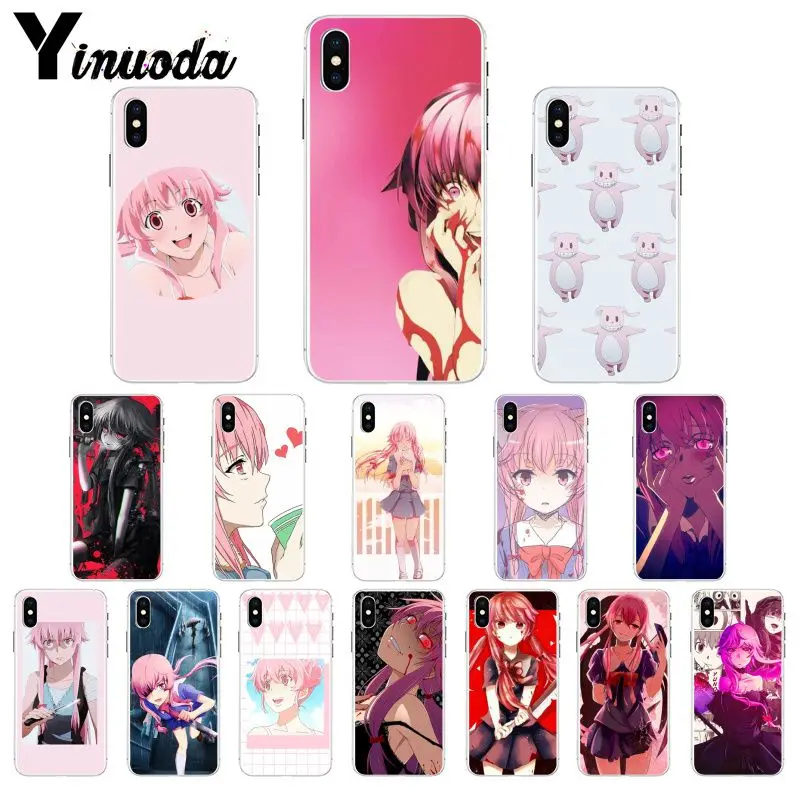 Yinuoda аниме Mirai Nikki ТПУ чехол для телефона Apple iPhone 8 7 6 6S Plus X XS MAX 5 5S SE XR мобильные