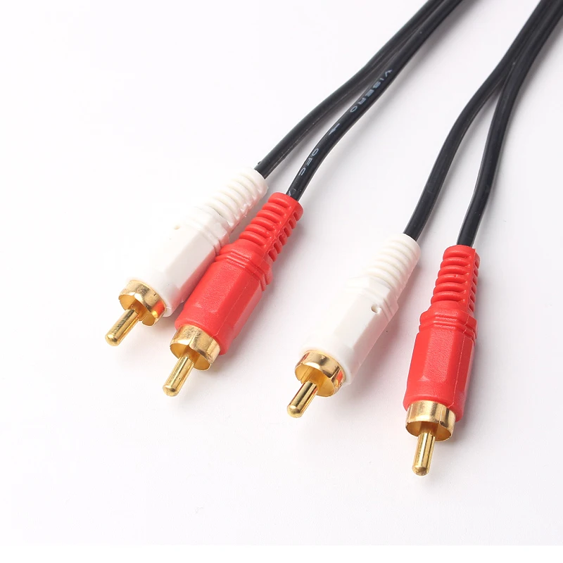 ULT Best 2RCA штекер 2 RCA мужской кабель аудио стерео AUX AV видео конвертер шнур для Android TV