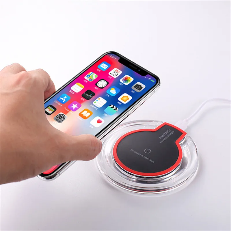 Беспроводное зарядное устройство Qi для iPhone X/XS Max XR 8 Plus с видимым элементом