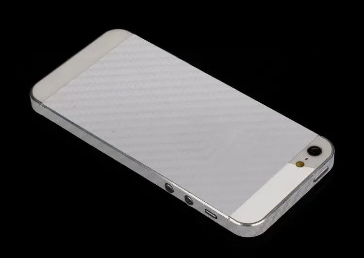 Carbon fiber backface protective film insulation drawbench sticker For iPhone 5 5S 6 6s plus high light transmission protector |