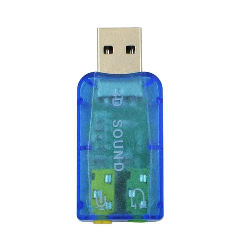 Для ПК ноутбука компьютера виртуальная звуковая карта 5 1 3D Внешний Usb аудио