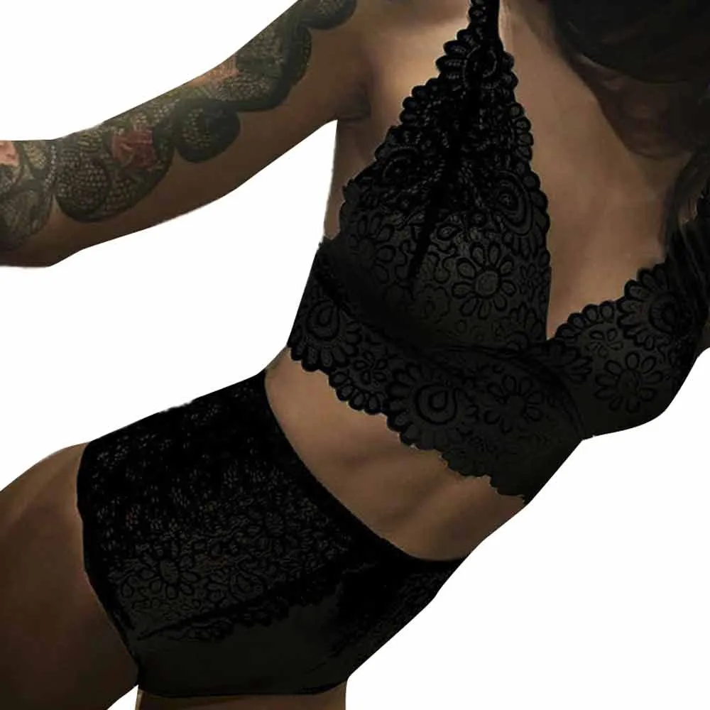 Кружевной комплект нижнего белья бюстгальтер пуш ап бесшовный корсет кружевные