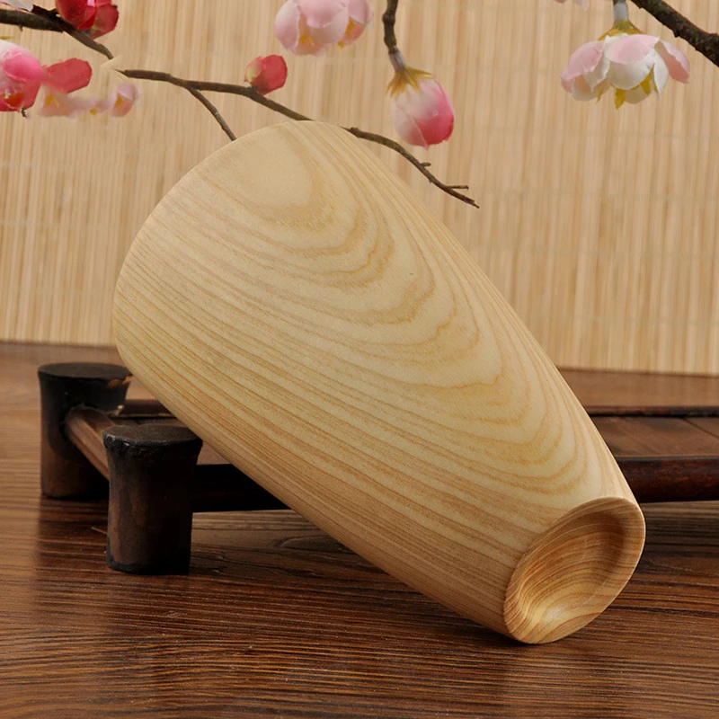 Креативная натуральная оригинальная деревянная бутылка чашка для пива высокое