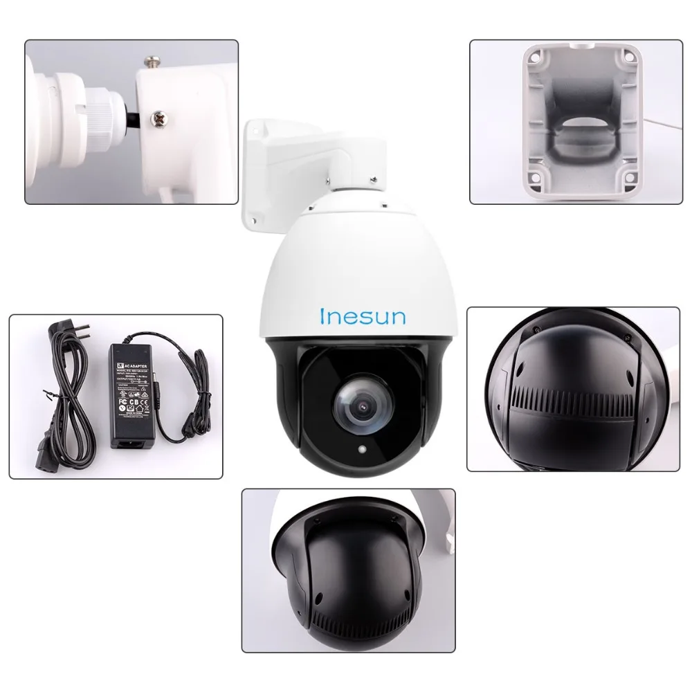 Inesun 7 дюймов наружная камера видеонаблюдения HD 1080P 5MP высокоскоростная купольная