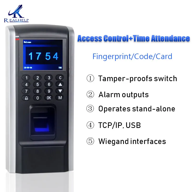 Более дешевое устройство контроля доступа по отпечаткам пальцев TCP IP посещаемость сотрудников с контролем доступа F8 Клавиатура RFID биометрический доступ