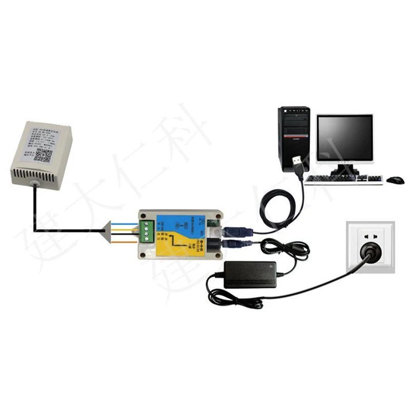 

Free shipping wall temperature humidity sensor Transmitter RS485 Temperature and humidity acquisition 485