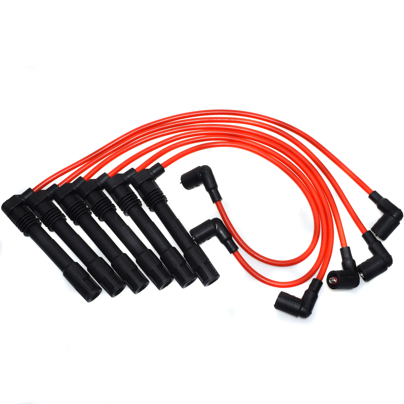 WOLFIGO 6 шт. Свеча зажигания провод кабель 7 мм 57055 для Audi A4 A6 Quattro VW Passat 327702 RCVWC036 VWC036
