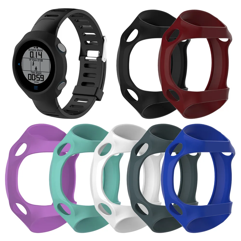 

Натуральная Силиконовая Защитная крышка чехол для Garmin forerunner 610 Защитный Чехол чехол Shell 7 цветов аксессуары для смарт-часов