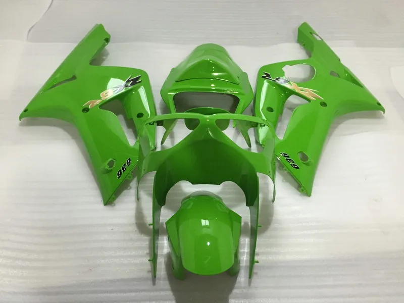 Набор обтекателей литьевой формы для KAWASAKI Ninja ZX6R 03 04 636 2003 2004 zx6r крутой зеленый