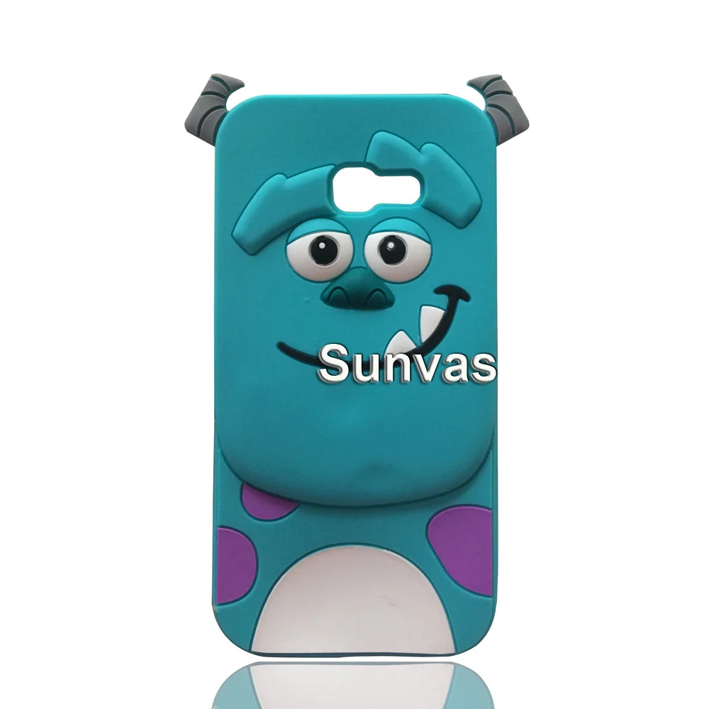 Для Samsung Galaxy A5 A520 3D с изображением из мультфильма Lucky Cat Мягкий силиконовый чехол для задней панели с логотипом в виде ракушки Fundas Coque Капа с единорогом