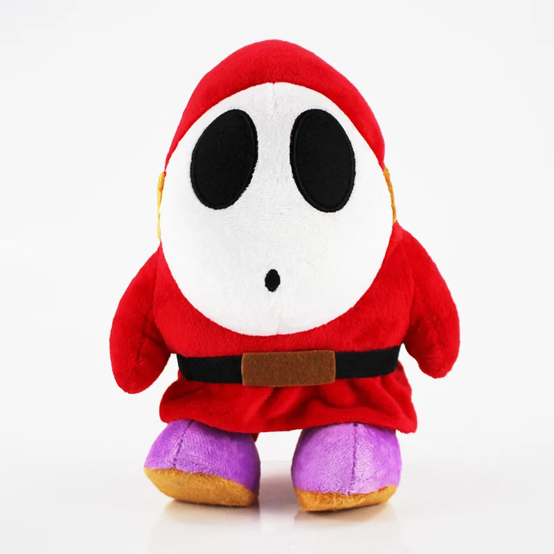 24cm 10 шт./лот; Каблук 16 см/24 см Super Mario плюшевые застенчивый парень аниме, плюшевая мягкая игрушка кукла Марио плюшевые застенчивый парень отличные подарки игрушки для детей - Цвет: 24cm