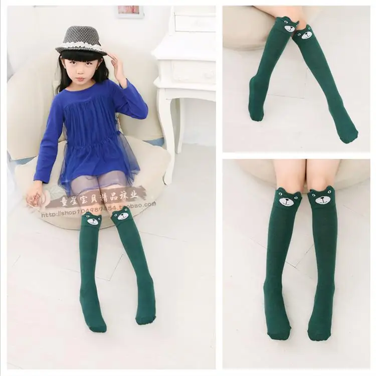 Коллекция 2017 года милые носки с животными Детские гольфы для девочек длинные из