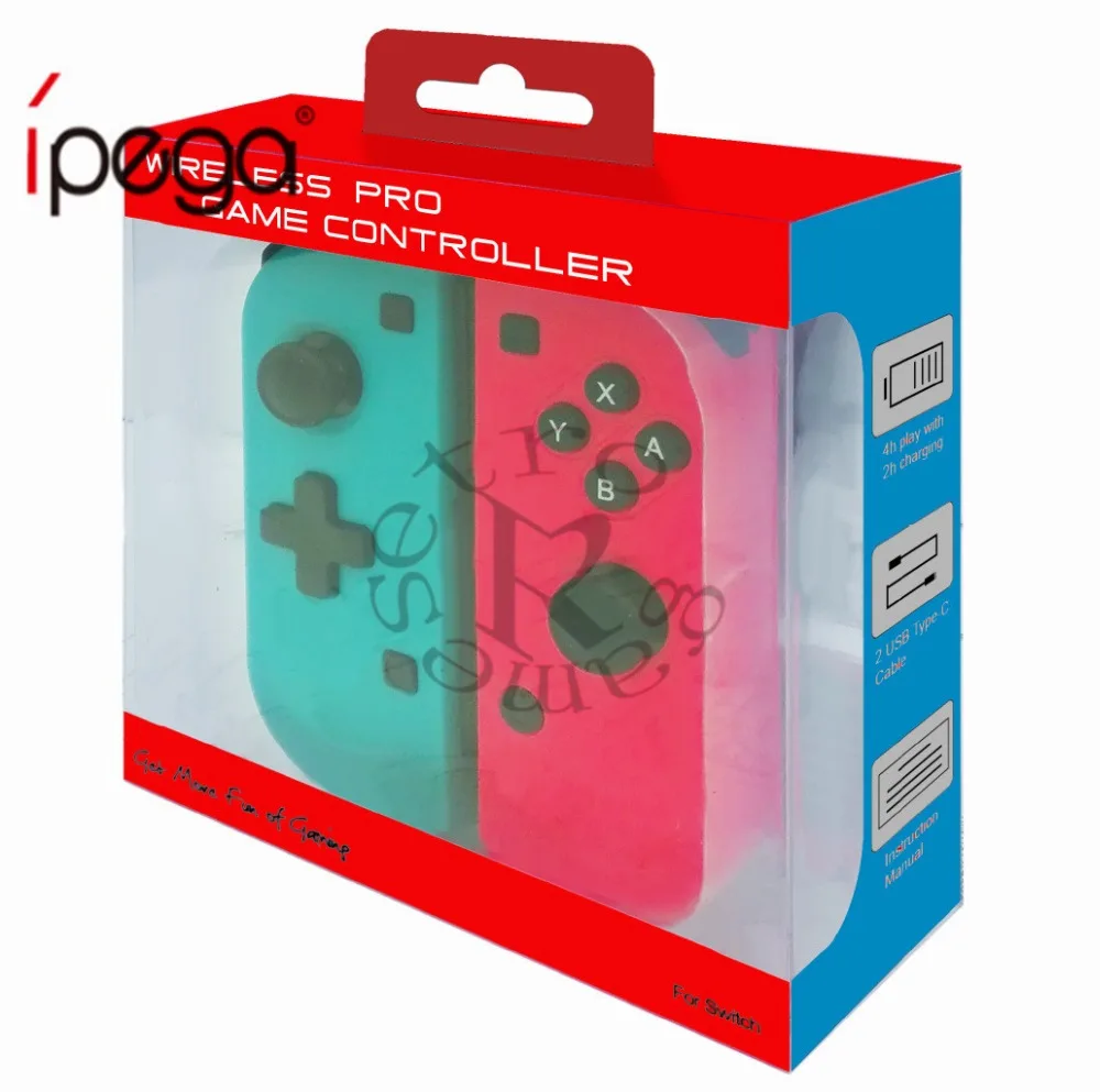 Беспроводной контроллер IPEGA для Nintendo Switch включая и Очищающую салфетку геймпад