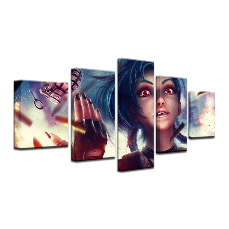 Модульная рамка для картин на холсте с принтом домашний декор стен 5 панелей Лига