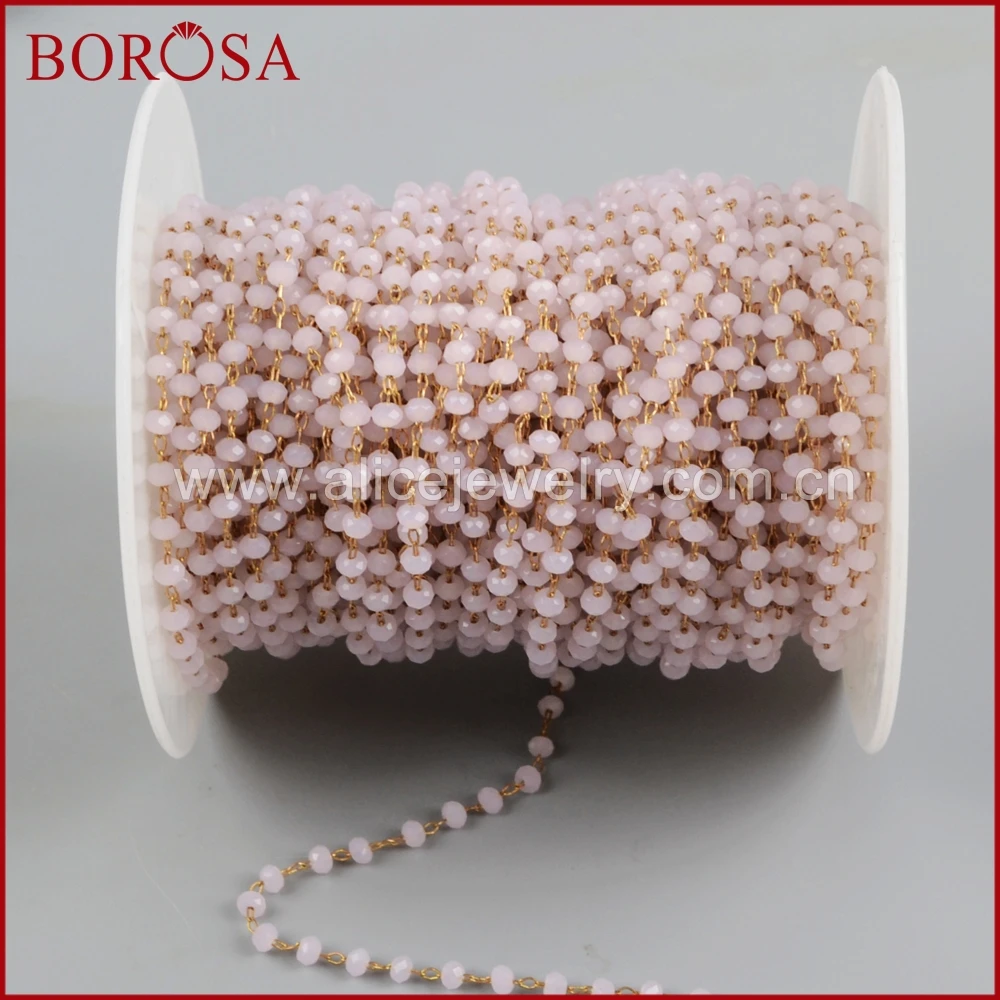 Цепочка из бусин золотого или серебряного цвета 3 мм 5 метров|bead chain|glass bead chainchain beads