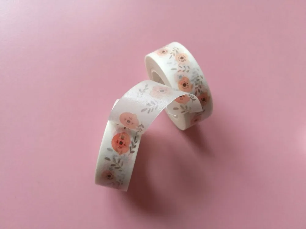 2 шт./лот Милые оранжевые цветы декоративная васи лента сделай сам наклейка для