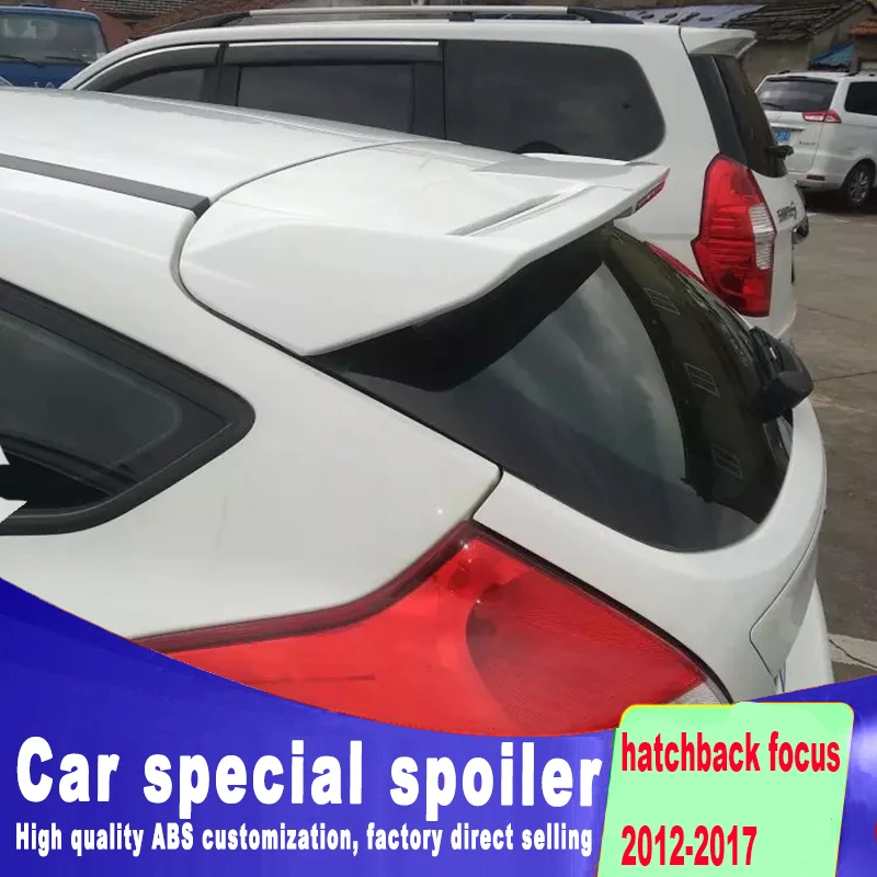 Дизайн стабильный тип большой спойлер для ford focus Хэтчбек 2012 2013 грунтовкой или DIY Краска Цвет Фокус