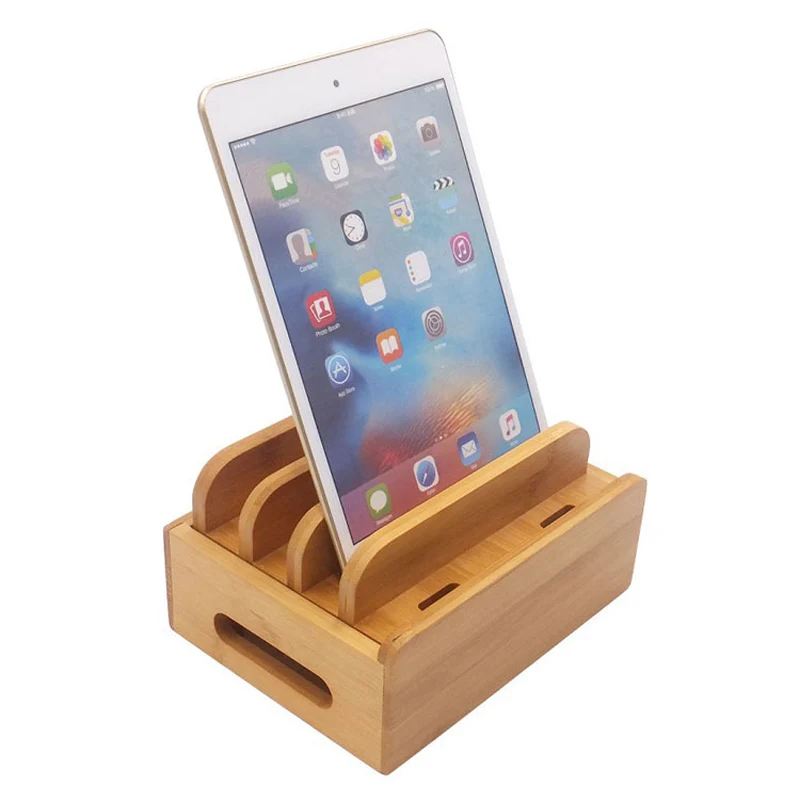 Бамбуковый держатель для телефона Ipad IPhone XR 8 11Pro подставка Samsung смартфонов