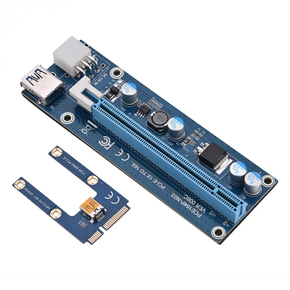 Установщик Переходника Mini PCI E для Express16x расширитель переходника видеокарта