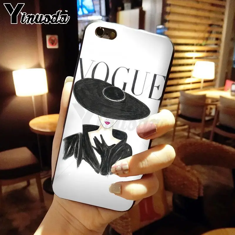 Yinuoda Модный женский защитный чехол для iPhone 6S 6plus 7 7plus 8 8Plus X Xs MAX 5 5S XR|Чехлы-накладки|