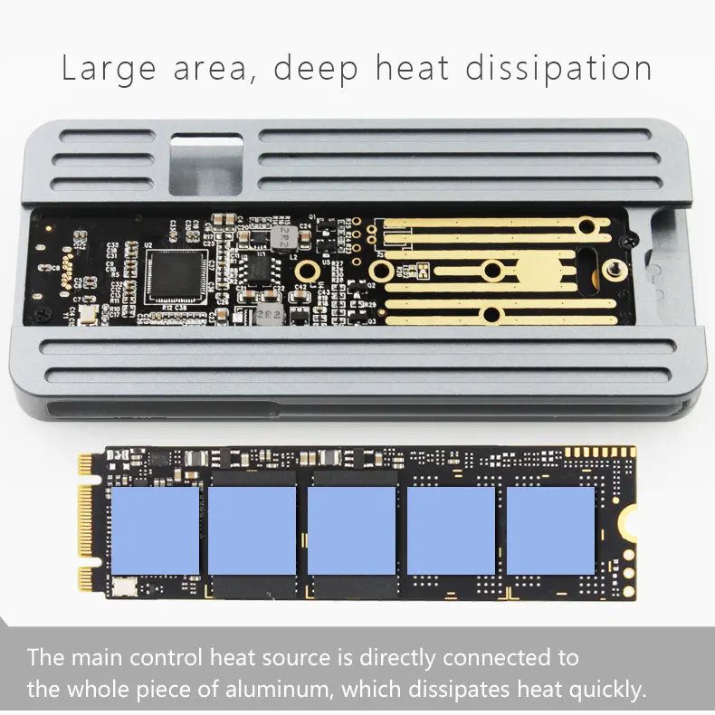 JEYI iceshark i9 HDD корпус мобильного коробка-чехол на HDD NVME алюминиевый тип C3.1 JMS583 М. 2 USB3.1 M.2 PCIE SSD U.2 M.2 PCI-E