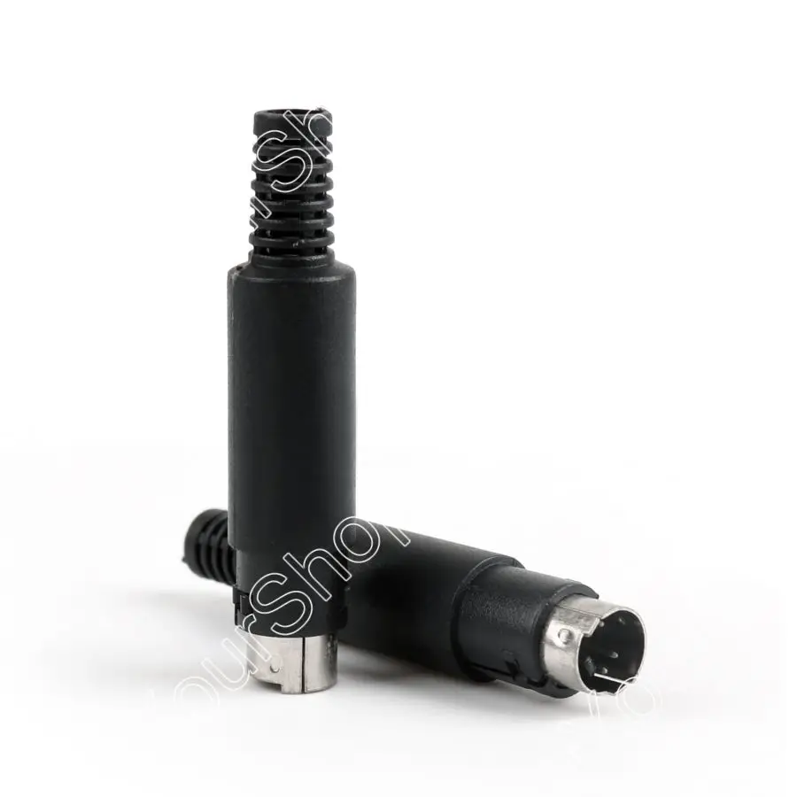 Areyourshop 4Pin адаптер Mini DIN штекер Jack Разъем пластиковый рукоятки для аудио м|adapter