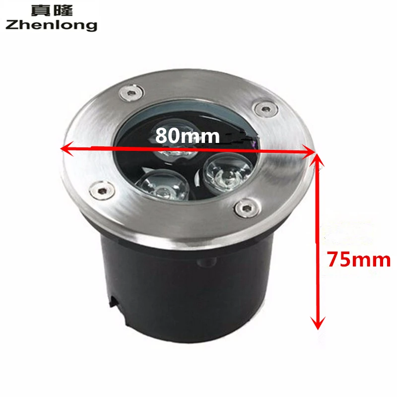 Водонепроницаемый IP67 Светодиодный светильник в помещении 12 В 110 220 утопленные