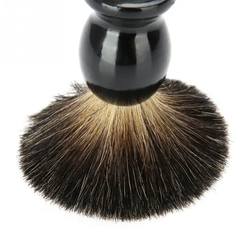 Barber Men's Hair Shaving Brush Razor with Wood Handle for men Salon Men Facial Beard Cleaning Appliance Shave Supply Tool | Красота и
