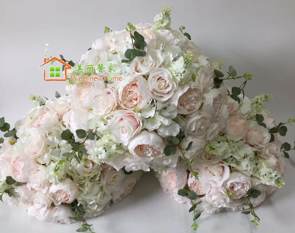 3D DIY Искусственные цветы стол центральный цветочные шары свадьба Фиолетовый Дорога свинец цветок Гортензия