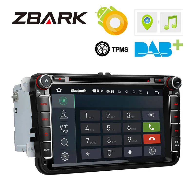 2 Din 8 &quotAndroid 0 Восьмиядерный автомобильный dvd-плеер радио для Volkswagen Golf Passat Touran Tiguan