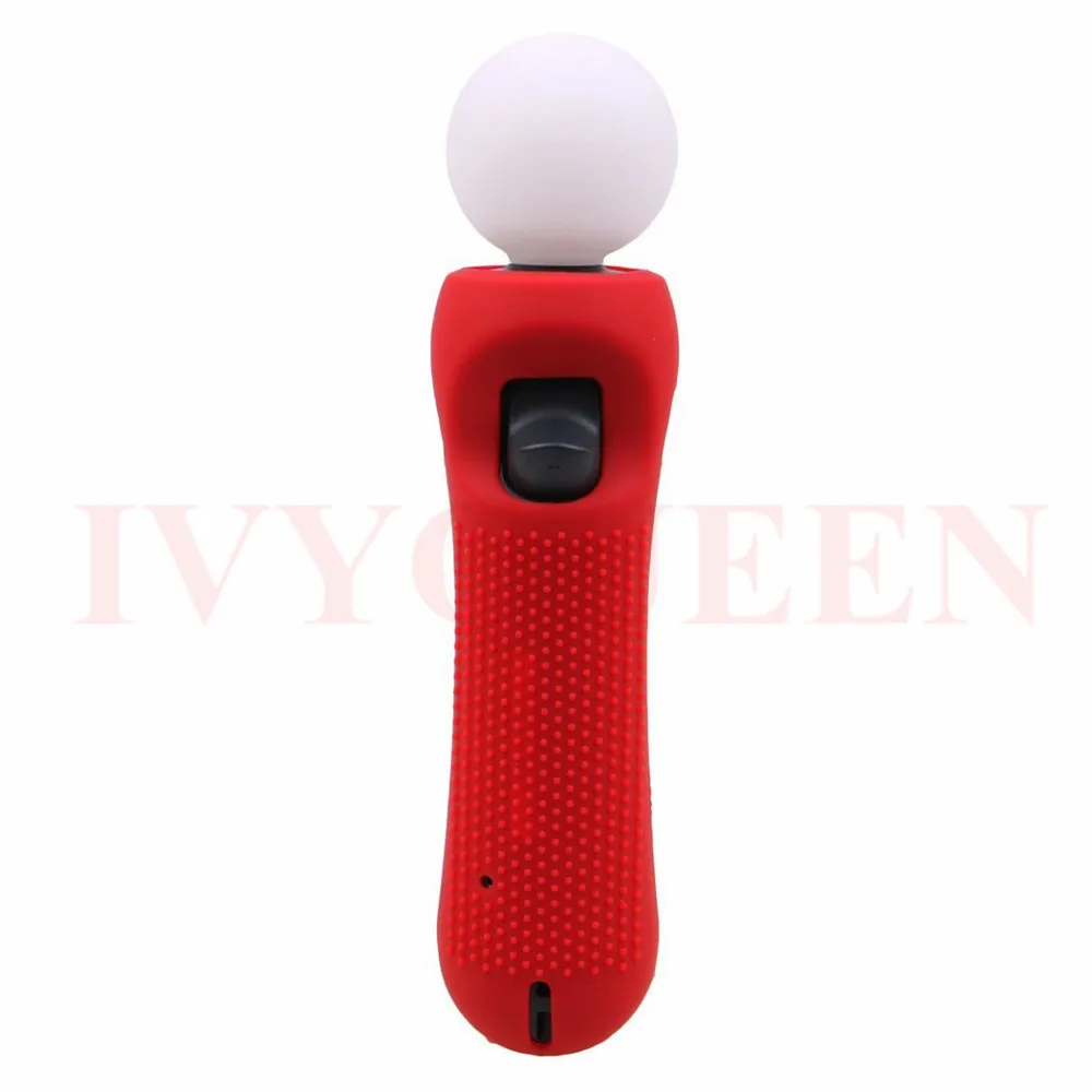 1 Red IVYUEEN PS VR Move Skin для sony playstation PSVR контроллер силиконовый резиновый нескользящий защитный чехол для PS4 VR Motion Console - Цвет: 1 Red