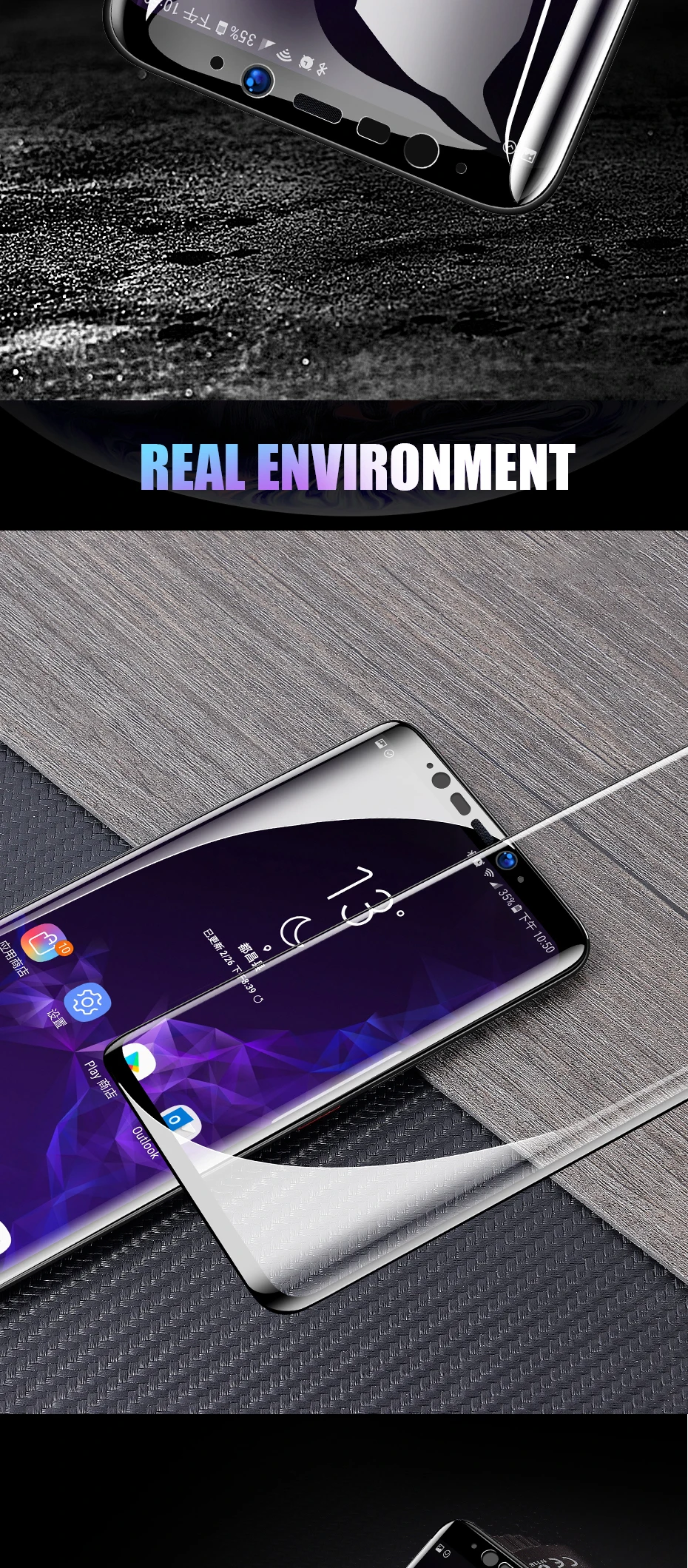 ZNP 9D полное покрытие экрана протектор Закаленное стекло для samsung Galaxy S9 S8 Plus Note 8 9 Защитное стекло для samsung S8 S9 пленка