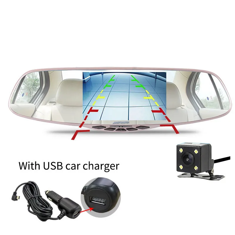 Novatek 96655 зеркало заднего вида камера Автомобильный видеорегистратор FHD 1080P с